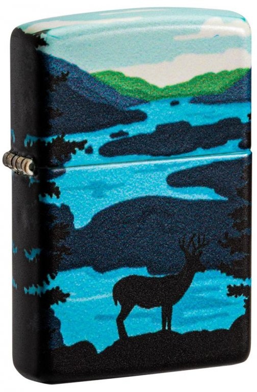 Benzínový zapalovač Zippo Deer Landscape Design
