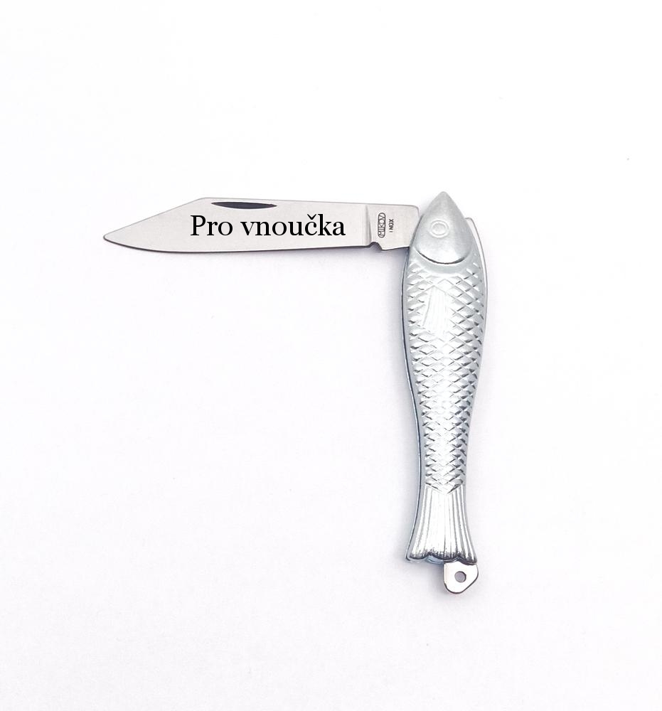 Kapesní nůž Mikov Rybička Stříbrná s Gravírováním zdarma