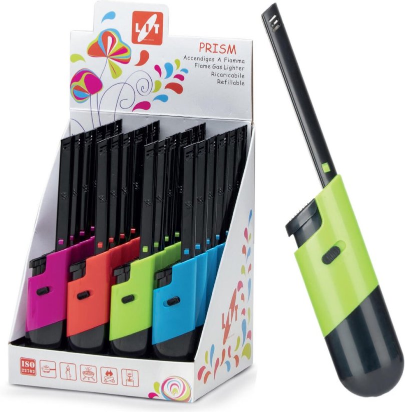 Zapalovač PRISM 19cm plamínkový