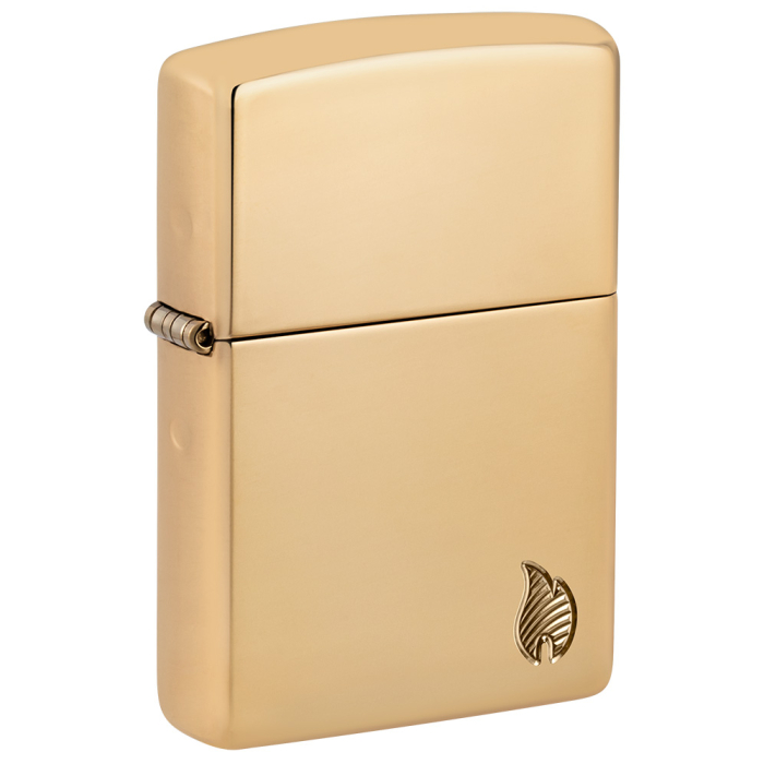 Benzínový zapalovač Zippo Armor® High Polish Brass Flame Design