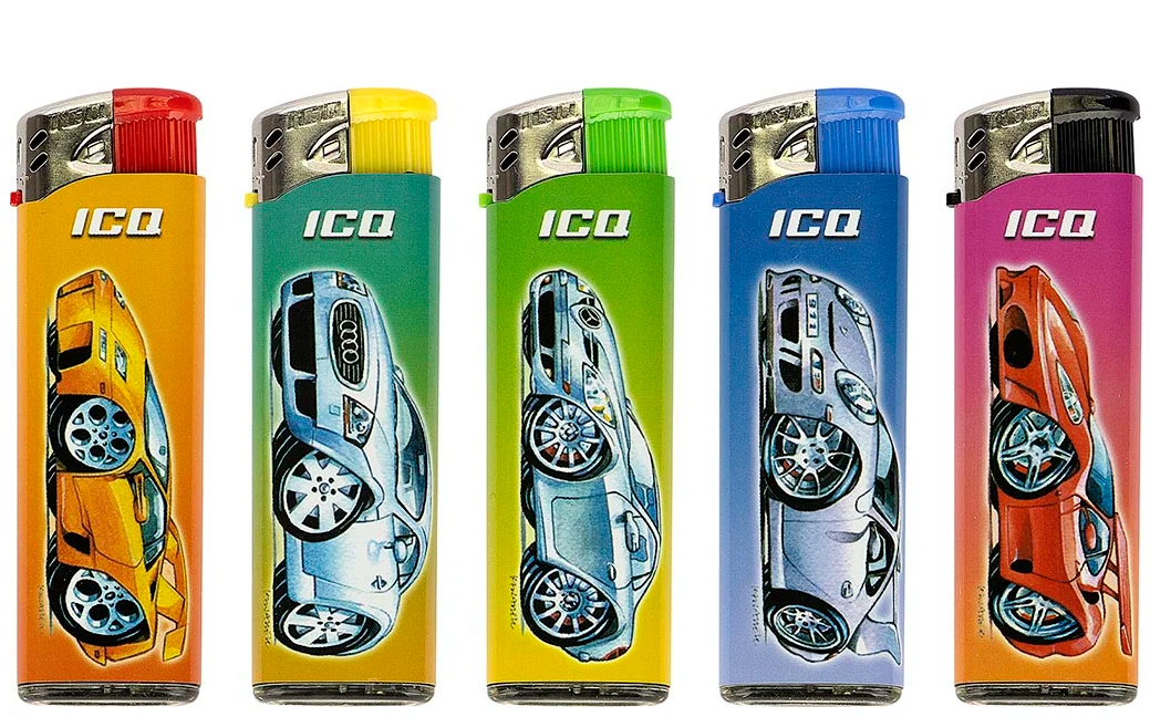 Zapalovač ICQ XHD007 Cartoon Cars