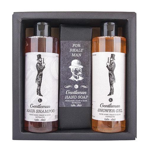 Kosmetická sada Gentleman – gel 250ml, mýdlo 145g a šampon 250ml