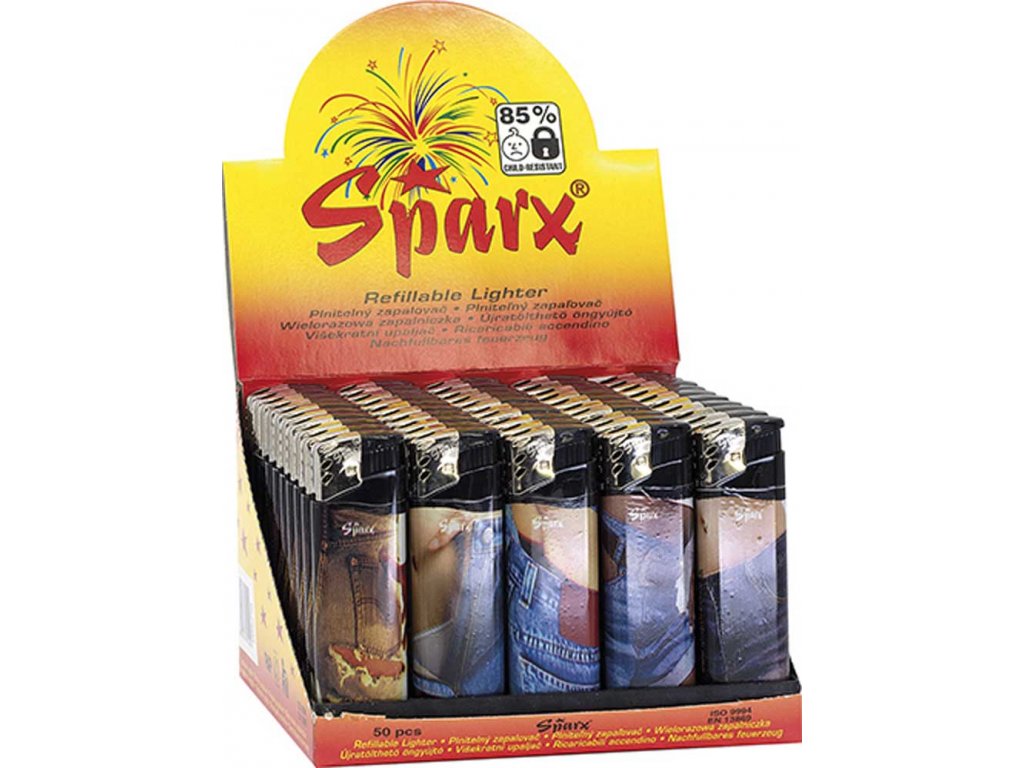 Zapalovač jednorázový SPARX P1823 Jeans