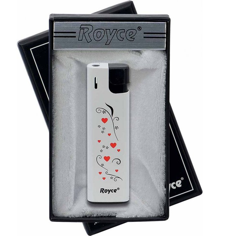 Plynový zapalovač Royce s piezo-elektrickou jiskrou