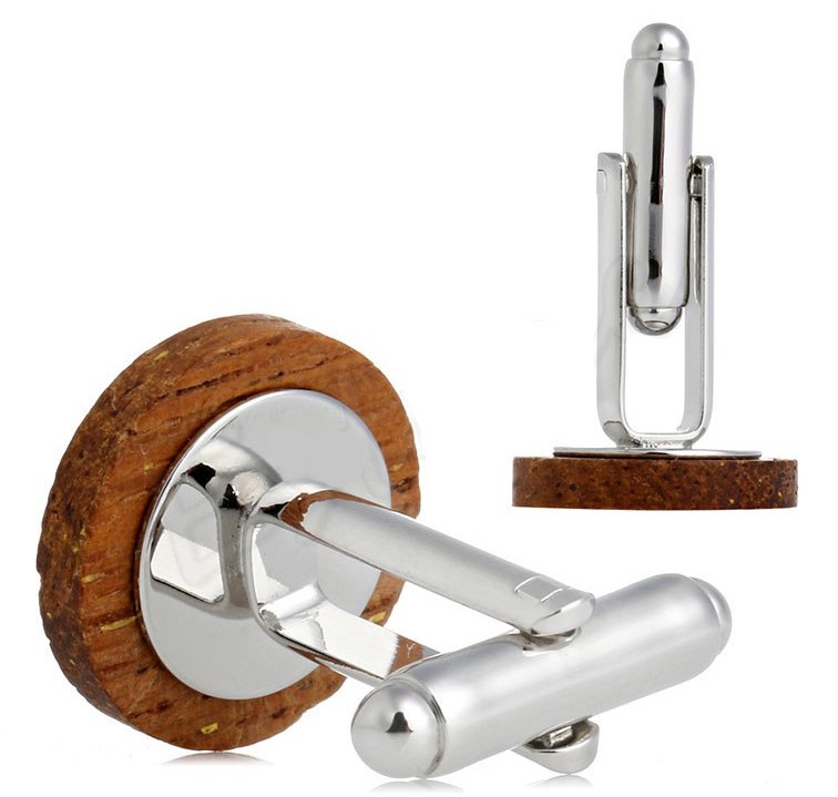 Dřevěné manžetové knoflíčky 709115