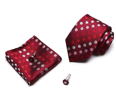 Kravata, manžetové knoflíčky a kapesníček 7081-03
