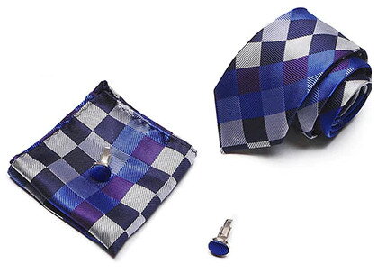 Kravata, manžetové knoflíčky a kapesníček 7081-12