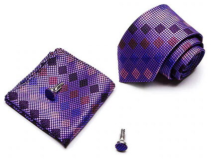 Kravata, manžetové knoflíčky a kapesníček 7081-35
