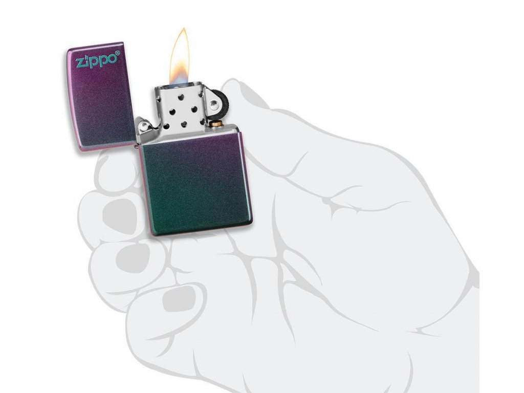 Benzínový zapalovač Zippo Iridescent Zippo Logo
