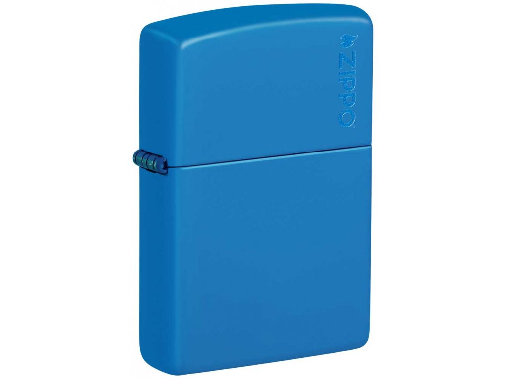 Benzínový zapalovač Zippo Sky Blue Matte Zippo Logo