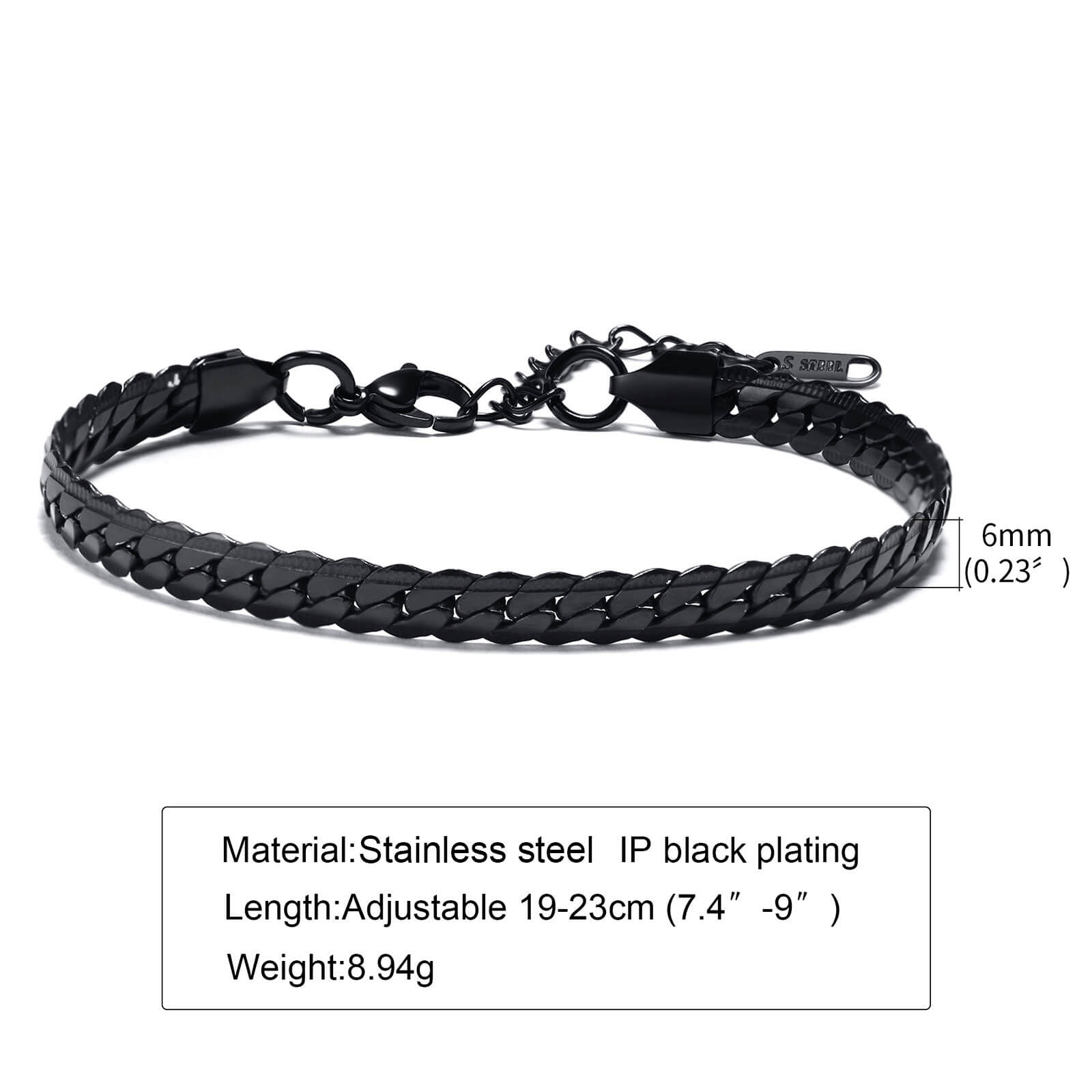 Náramek z chirurgické oceli NK Chain BR-1231
