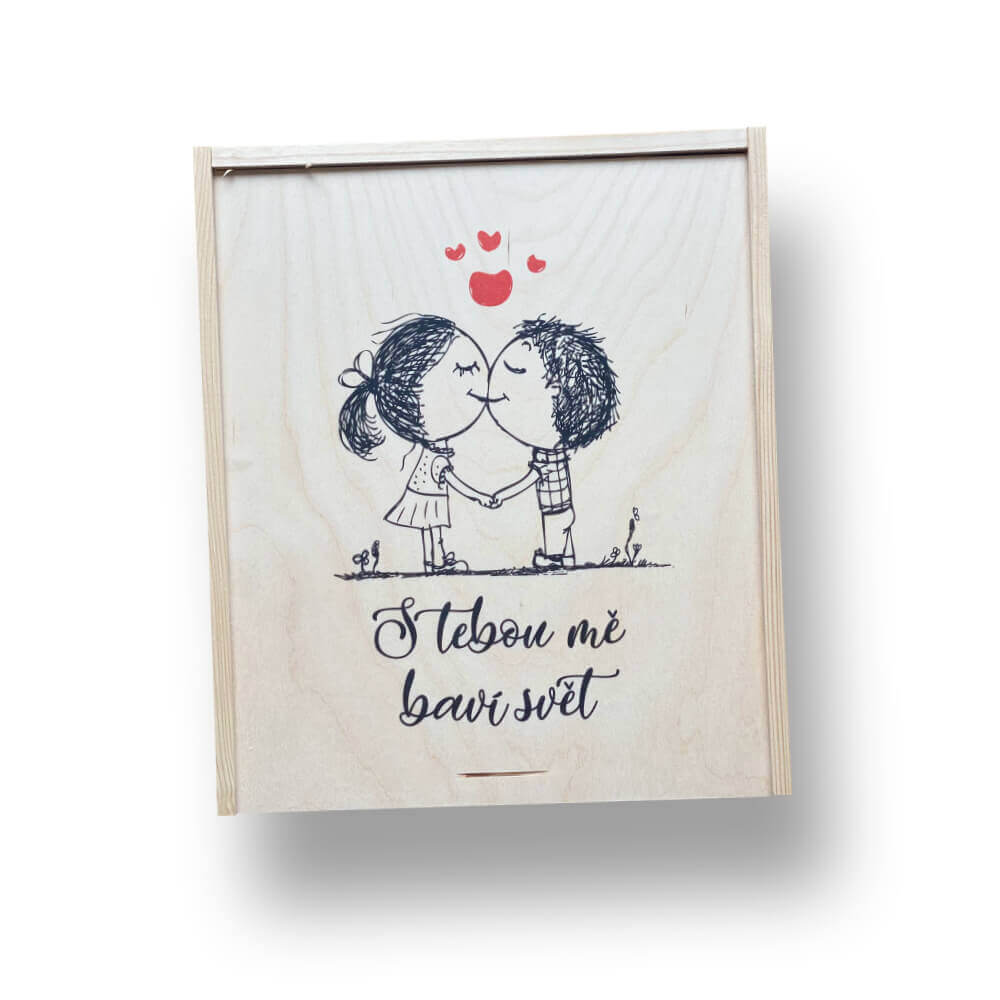 Dárkový box pro zamilované – s tebou mě baví svět