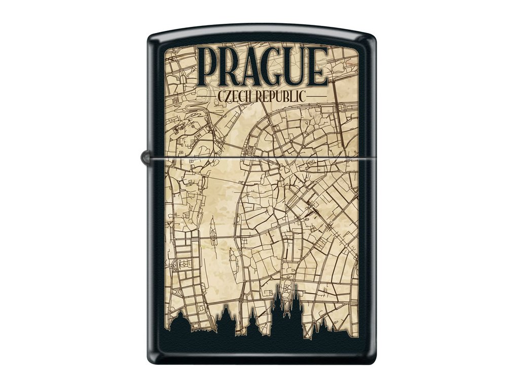 Zapalovač Zippo Prague Old Map