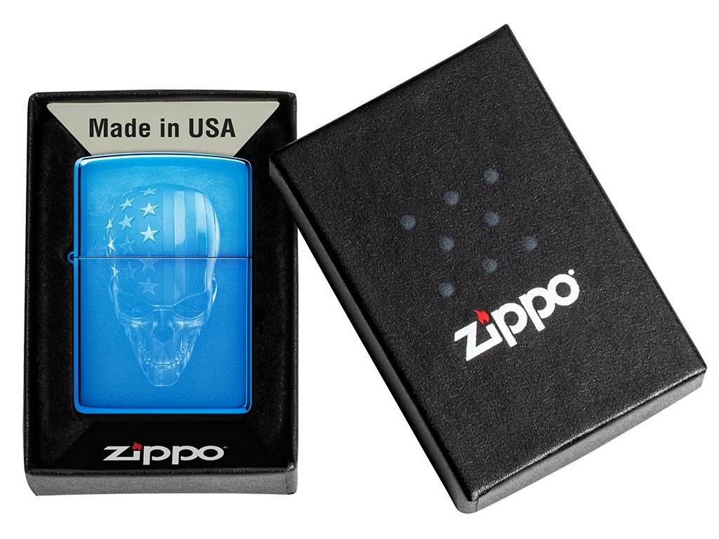 Zapalovač Zippo American Skull