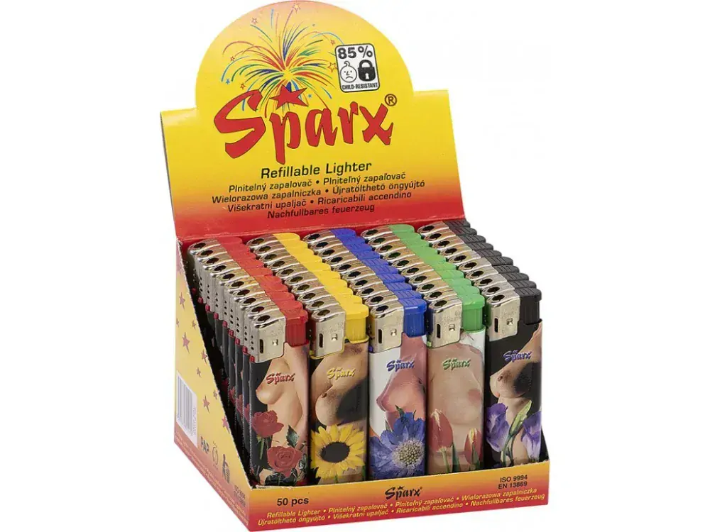 Zapalovač SPARX P1850 Woman Body Flowers