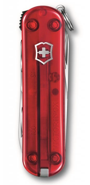 Kapesní nůž Nail Clip 580 červená transparentní