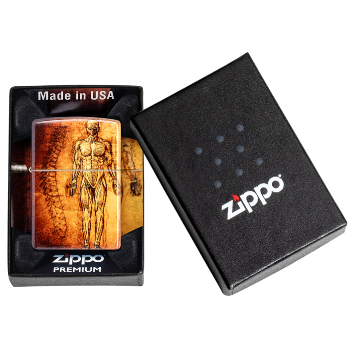 Benzínový zapalovač Zippo Anatomy Design