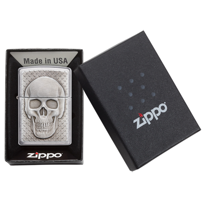 Zapalovač Zippo Skull with Brain Surprise