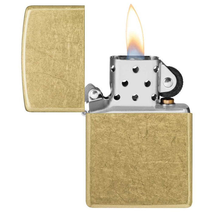 Benzínový zapalovač Zippo Street Brass