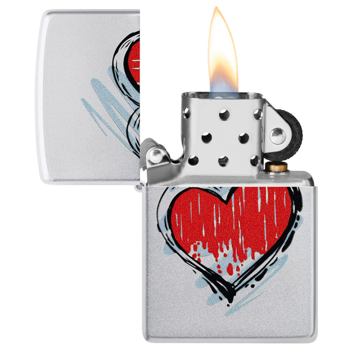 Benzínový zapalovač Zippo Heart Design