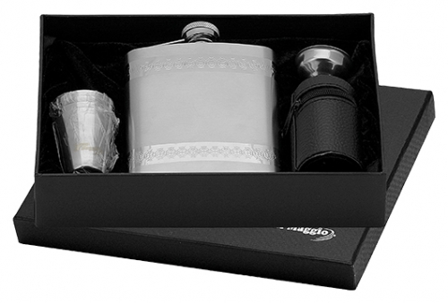 Kapesní ocelová nerezová lahev 97084