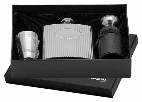 Kapesní ocelová nerezová lahev 97079