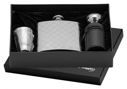 Kapesní ocelová nerezová lahev 97078