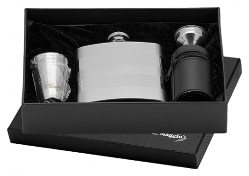 Kapesní ocelová nerezová lahev 97074