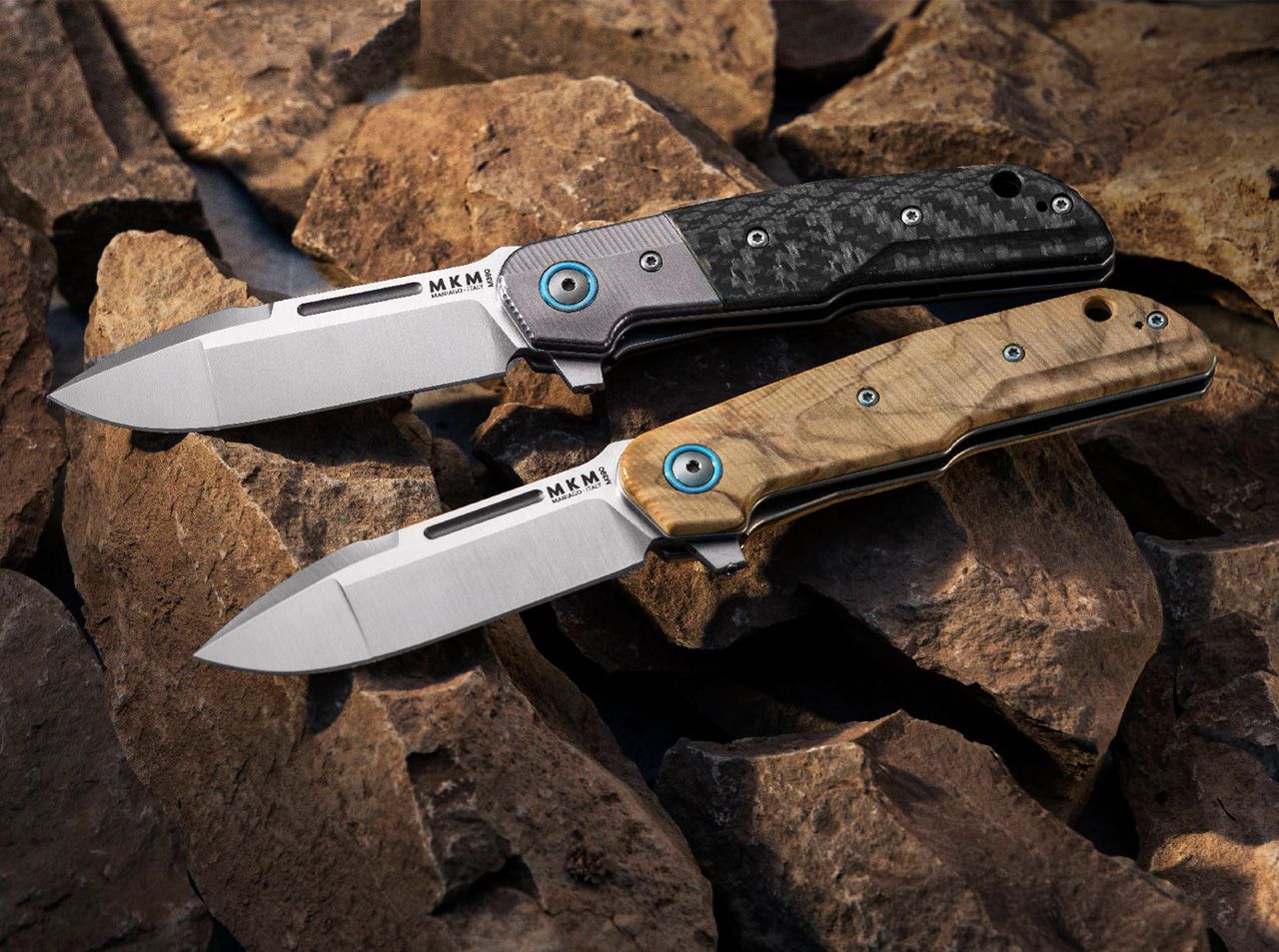 Kapesní nůž MKM Clap Carbon Titanium Bolster