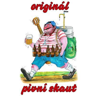 Pivrnec tričko s potiskem pro pivaře - pivní skaut