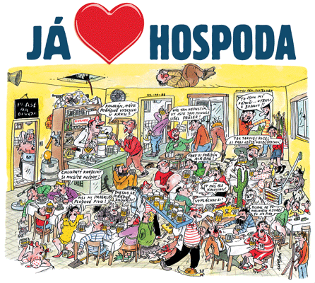 Pivrnec tričko s potiskem do hospody - Já miluji hospodu