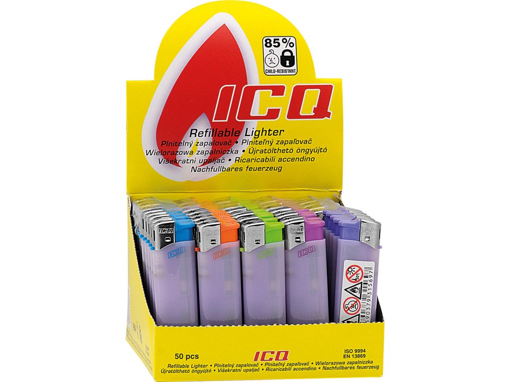 Zapalovač ICQ XHD8001 Semi TC5 White + LED