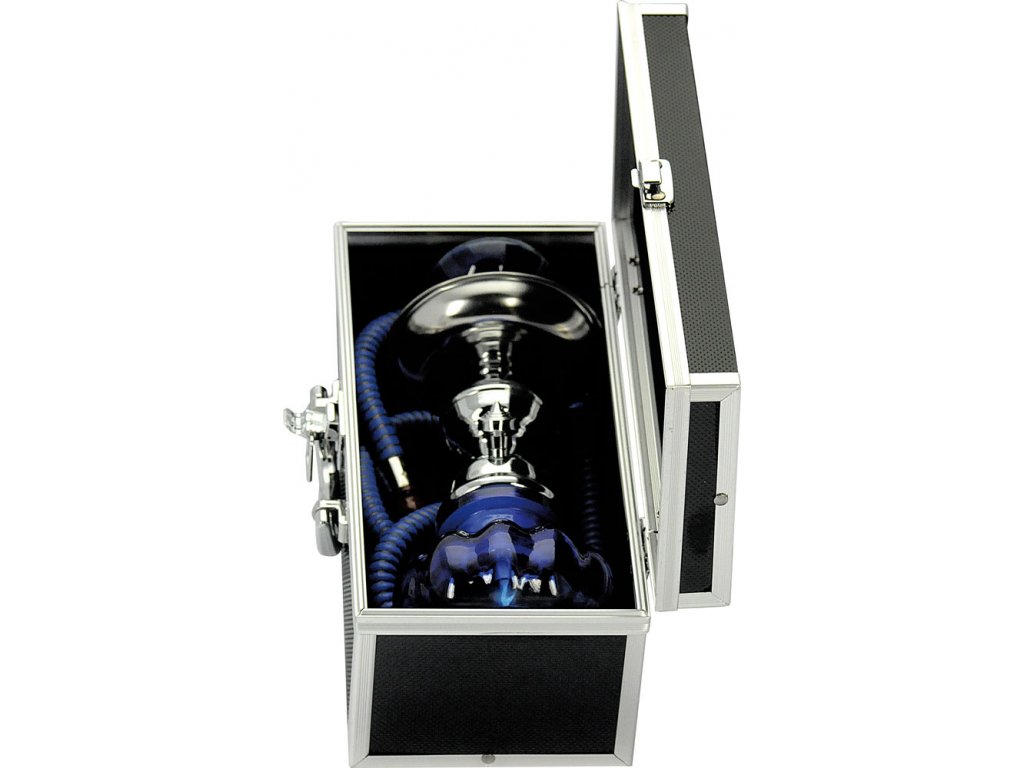 Vodní dýmka modrá 24cm + kufr