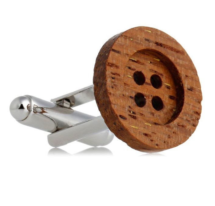 Dřevěné manžetové knoflíčky 709115