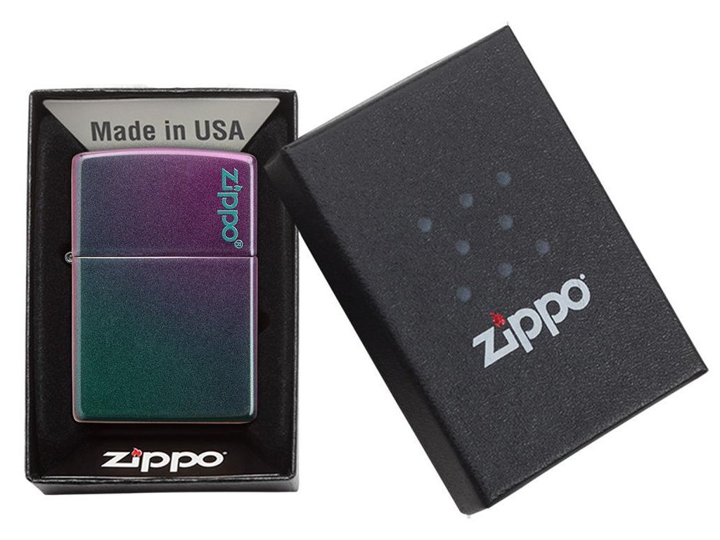 Benzínový zapalovač Zippo Iridescent Zippo Logo