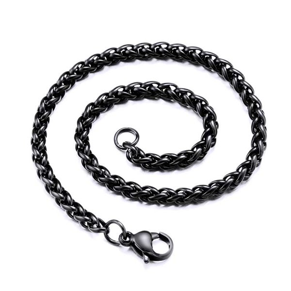 Řetízek z chirurgické oceli Keel 3mm Black NC-153B