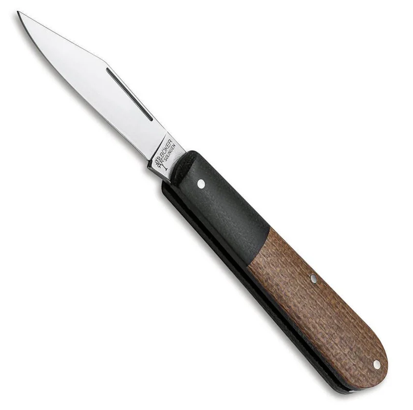 Kapesní nůž Böker Barlow Integral Burlap Micarta Brown
