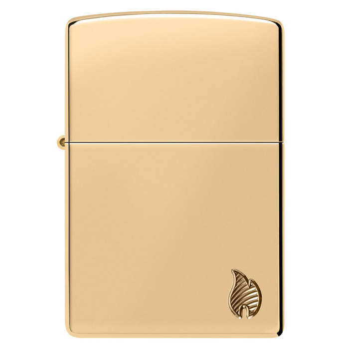 Benzínový zapalovač Zippo Armor® High Polish Brass Flame Design