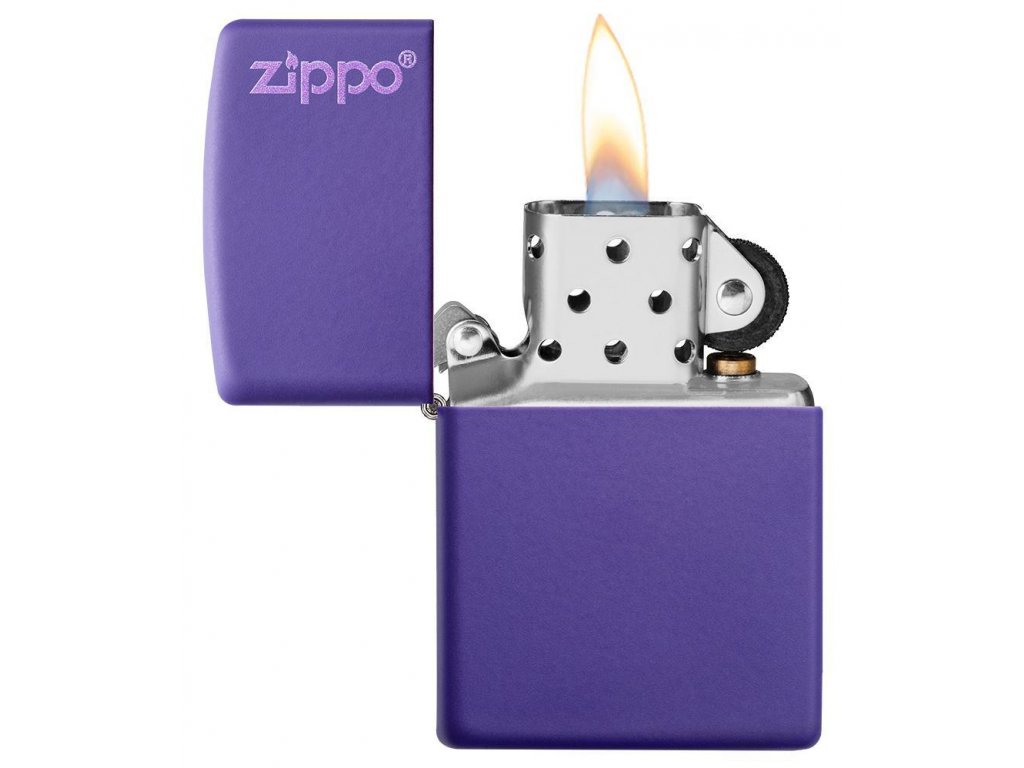 Benzínový zapalovač Zippo Purple Matte Zippo Logo