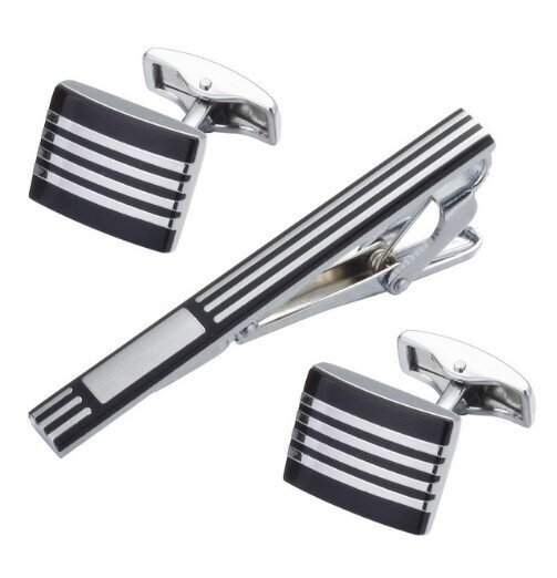 Manžetové knoflíčky a spona na kravatu 70912-01