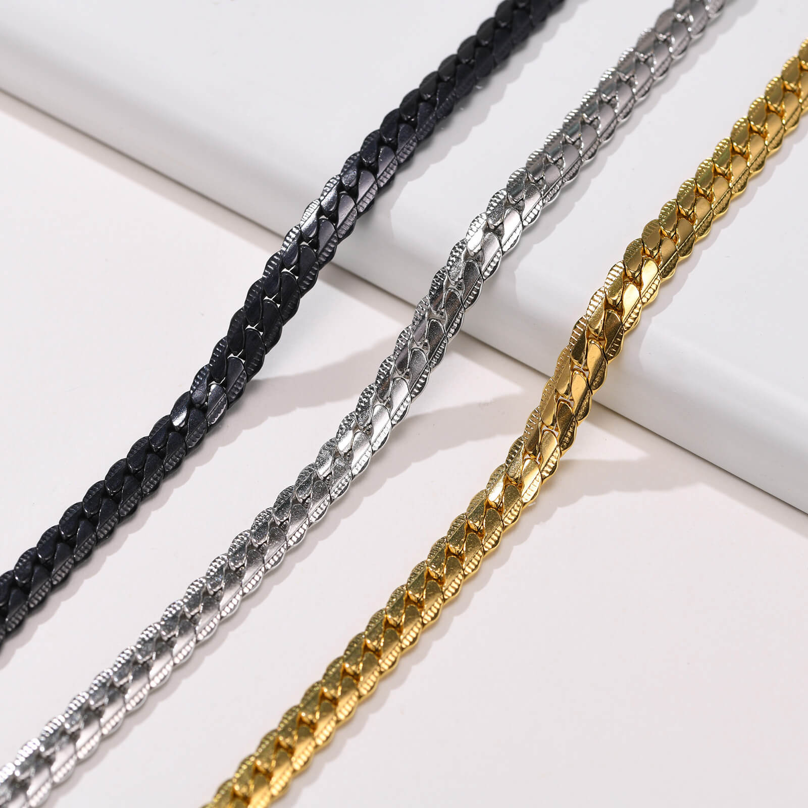 Náramek z chirurgické oceli NK Chain BR-1231