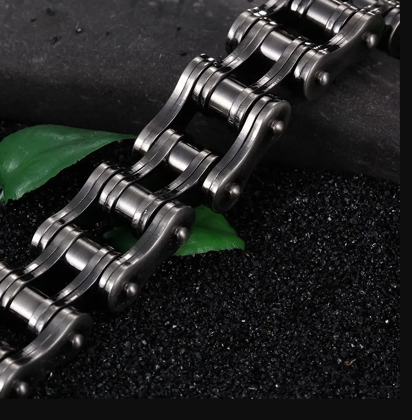 Náramek z chirurgické oceli - design motocyklový