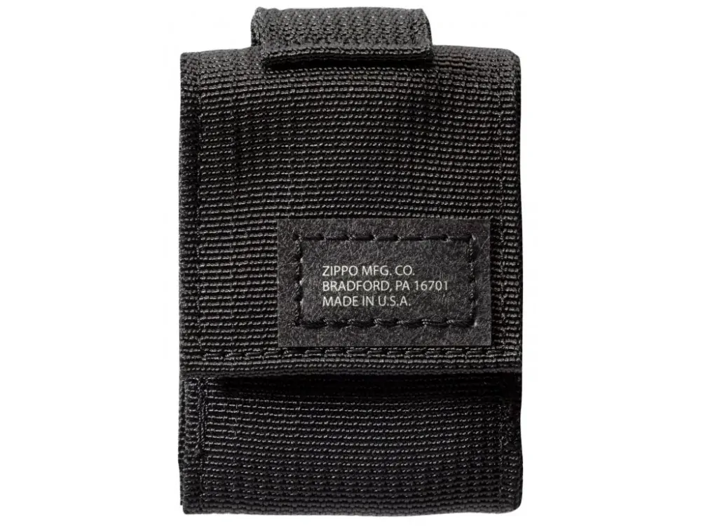 Sada taktické pouzdro + Zippo zapalovač 26075 Black Crackle™
