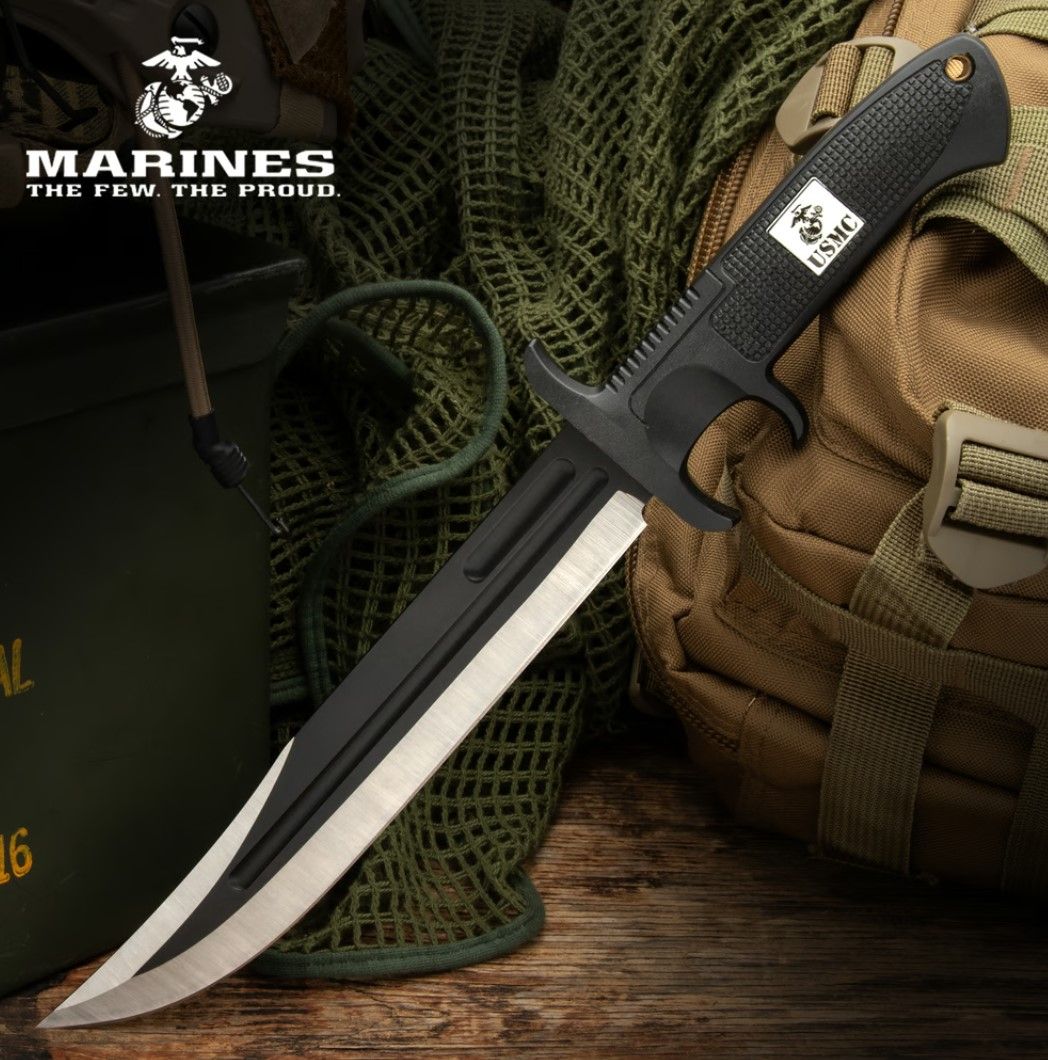 Nůž United USMC Bowie Knife Black