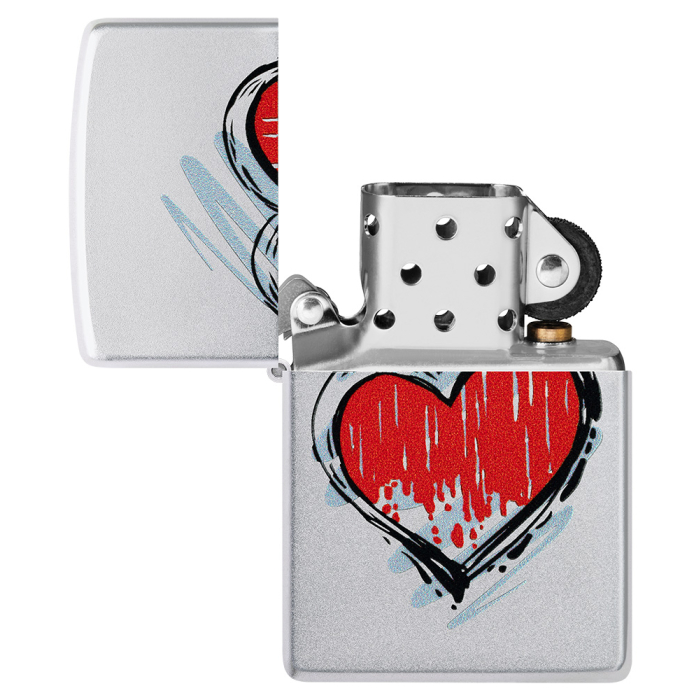 Benzínový zapalovač Zippo Heart Design