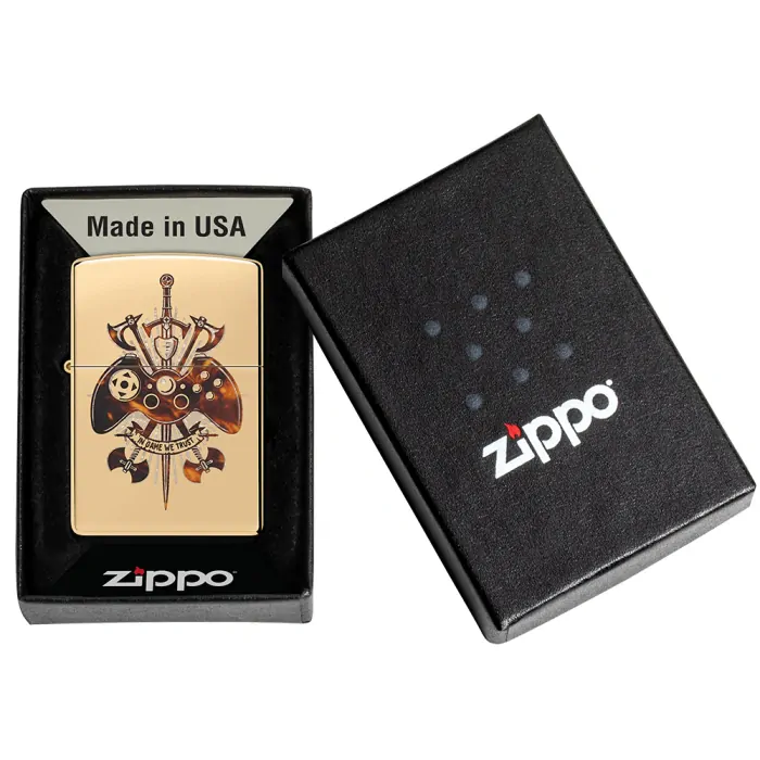 Benzínový zapalovač Zippo Gamer Creed Design