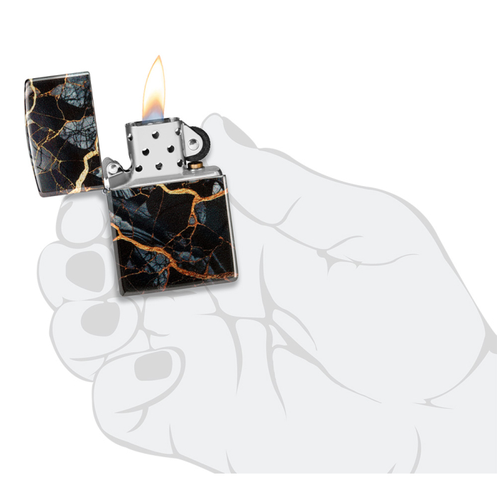 Benzínový zapalovač Zippo Fusion Marble Design