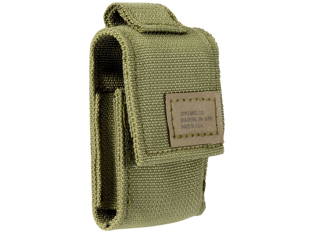 Sada taktické pouzdro + Zippo zapalovač 26075 Black Crackle™