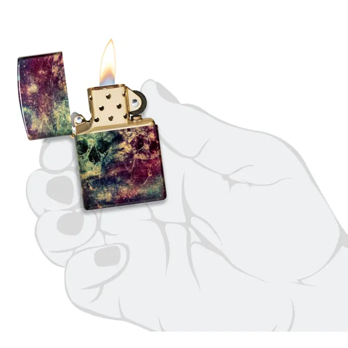 Benzínový zapalovač Zippo Galaxy Skull Design