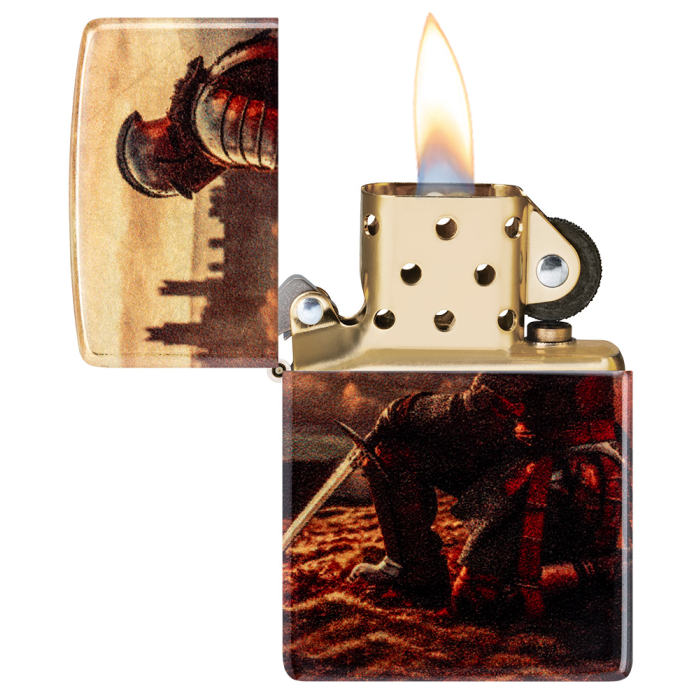 Benzínový zapalovač Zippo Knight Design